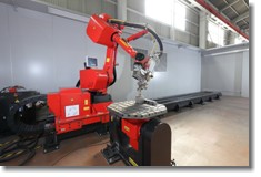 Robotic fiber optic laser welding